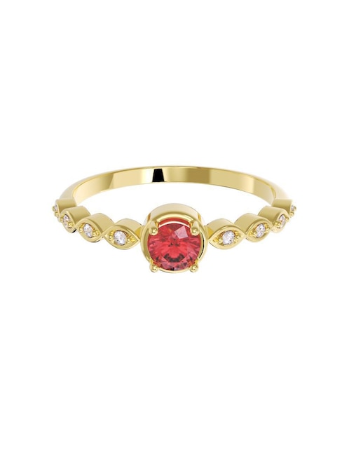 Anillo de compromiso "de" oro 10 k fonelli sin familia zirconia