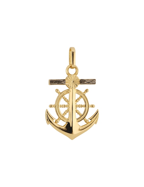 Dije de ancla de oro amarillo 14 K 5