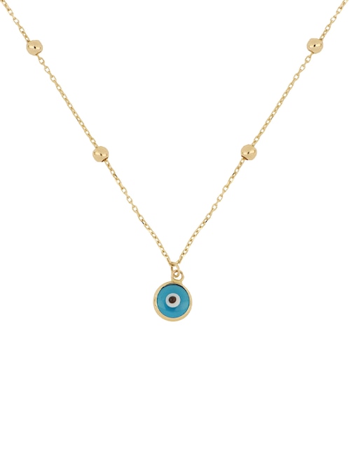 Gargantilla de ojo de oro amarillo 14 K 1