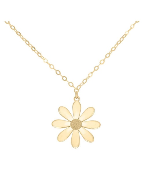 Colgante Y Dije de flor Fianelli lisa de oro 14 K