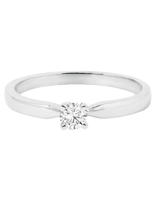 Solitario de oro 14 k diamante 1