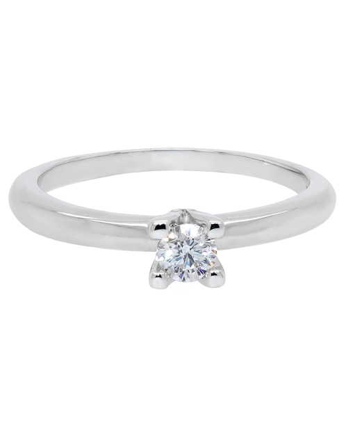 Solitario de oro 14 k diamante 1