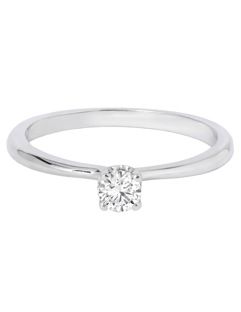 Solitario de oro 14 k diamante 1