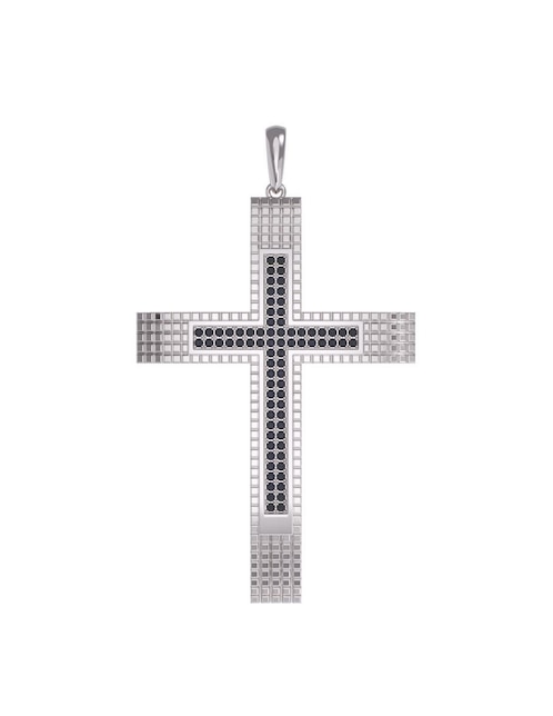 Dije de cruz de oro 14 K zirconia 1