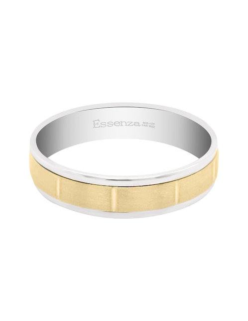 Argolla de oro blanco 14 k Essenza Luzia 1
