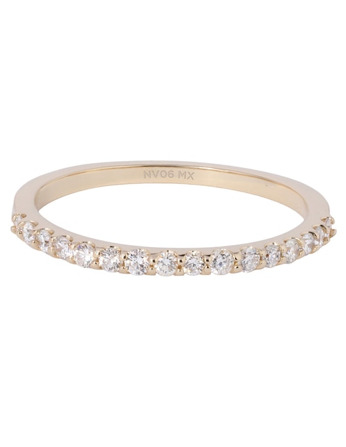 Anillo 14 k de oro diamante brillante 1