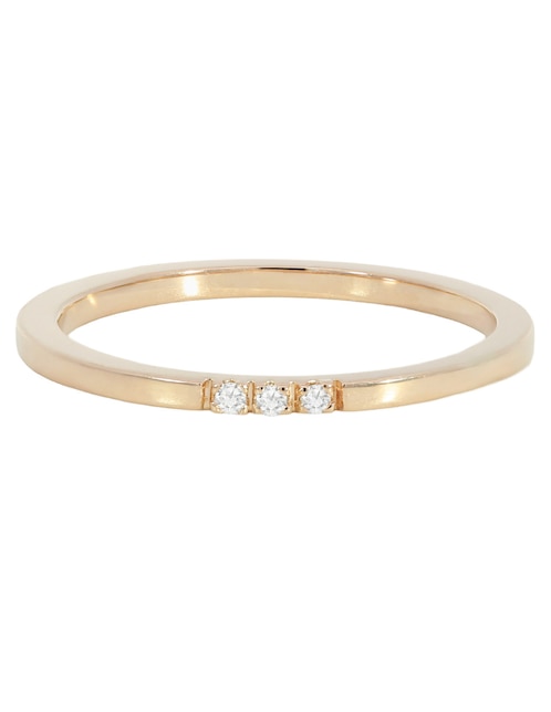 Anillo Valessa 14 k de oro diamante brillante