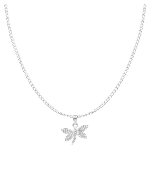 Collar con dije de libélula de plata P 925 1