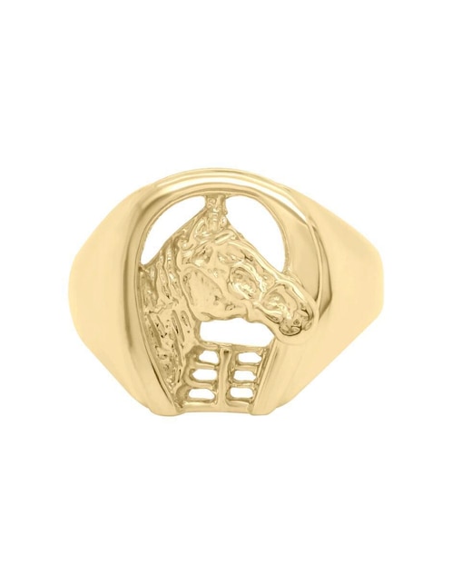 Anillo de caballo Fianelli 14 k de oro brillante