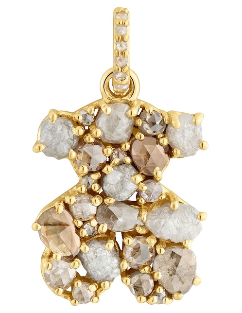 Dije de oso sweet de plata P 925 diamante
