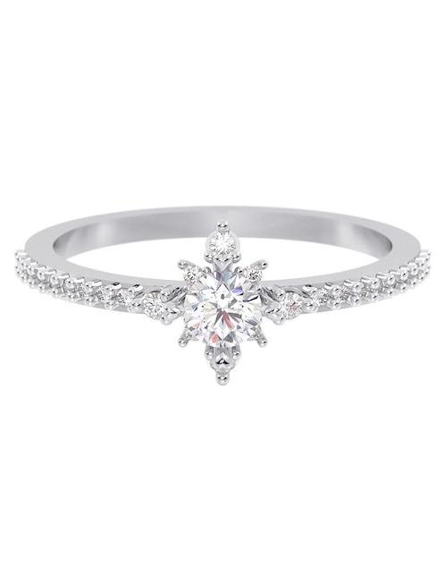 Anillo de compromiso de oro 14 k 1