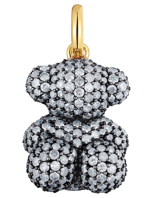 Dije de oso bold bear de plata P 925 diamante