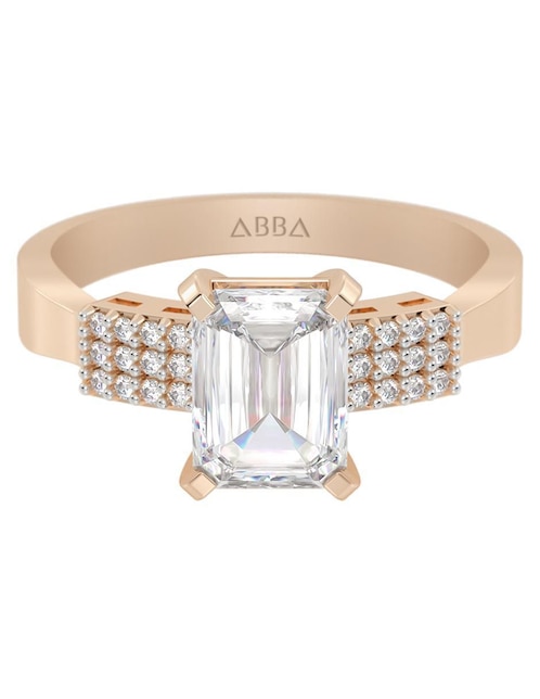 Anillo de compromiso de oro 14 k 1