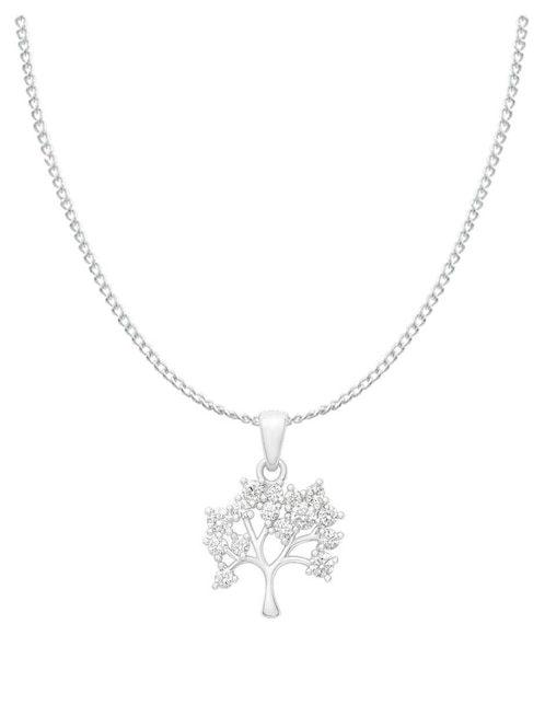 Collar con dije de árbol Clepsidra de plata P 925