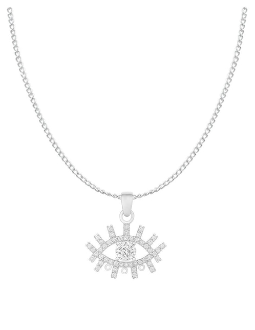 Collar con dije de ojo Clepsidra de plata P 925