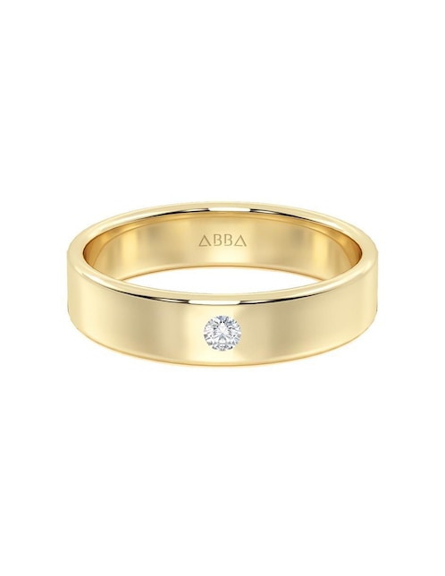 Argolla de oro 10 k Abba Joyas