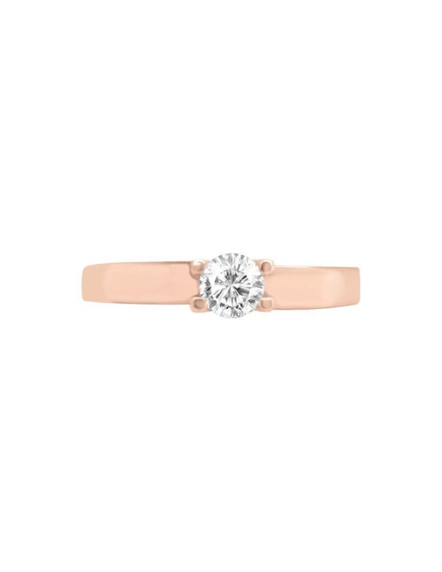 Anillo de compromiso de oro 14 k diamante 1