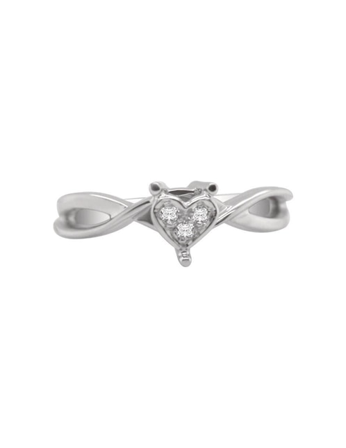 Anillo de compromiso de oro 14 k Minerva diamante 1