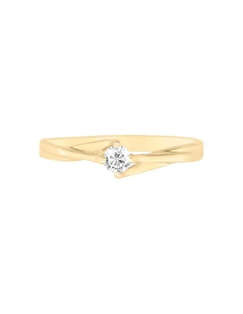 Anillo de compromiso "de" oro 14 k klamore aneu diamante