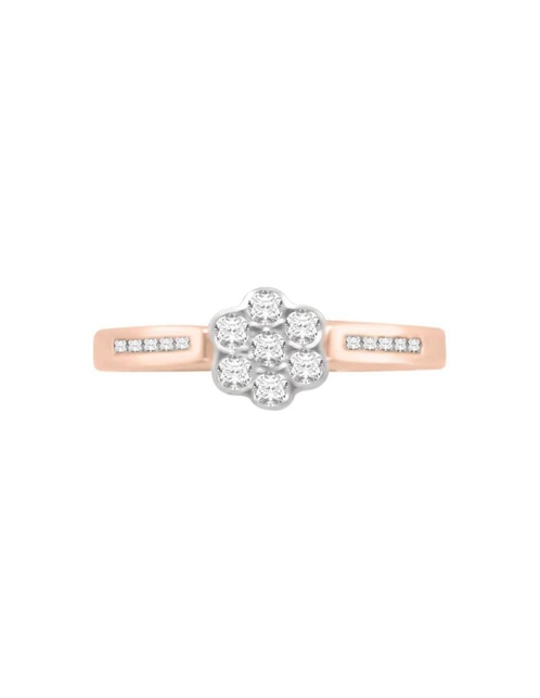 Anillo de compromiso de oro 14 k Corintio diamante 1