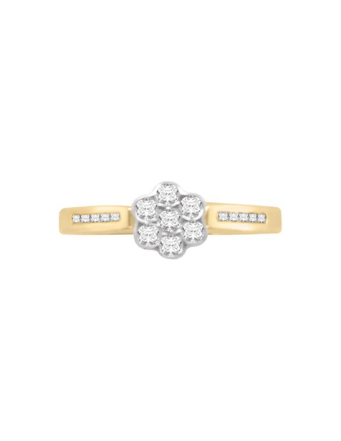 Anillo de compromiso "de" oro 14 k klamore corintio diamante