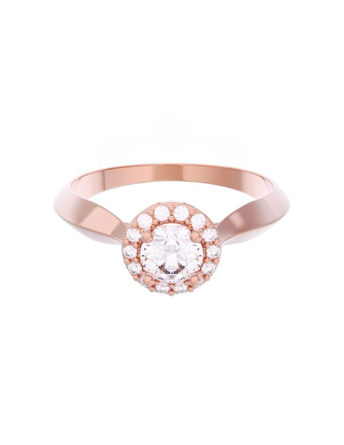 Anillo de compromiso de oro 14 k Eternidad 1