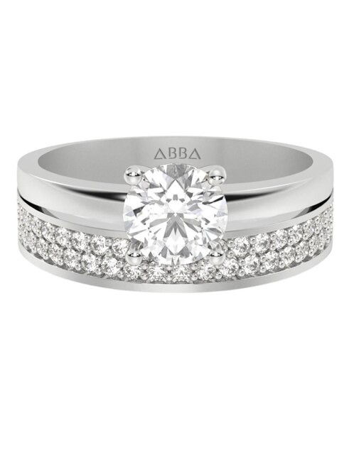 Anillo de compromiso de oro 14 k 1