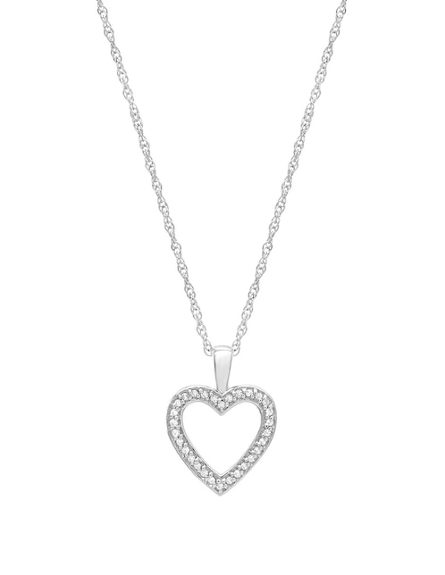 Collar de corazón de oro 14 K 1