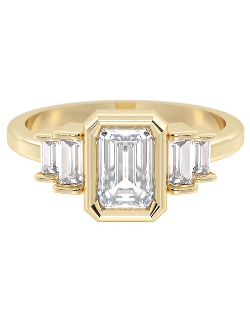 Anillo de compromiso de oro 14 k