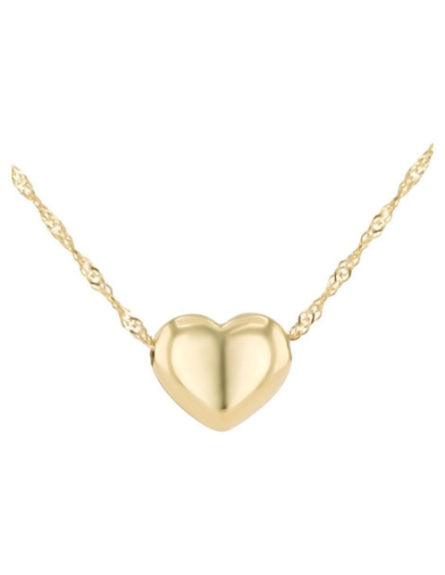 Gargantilla de corazón Joyerias Bizzarro de oro amarillo 14 K