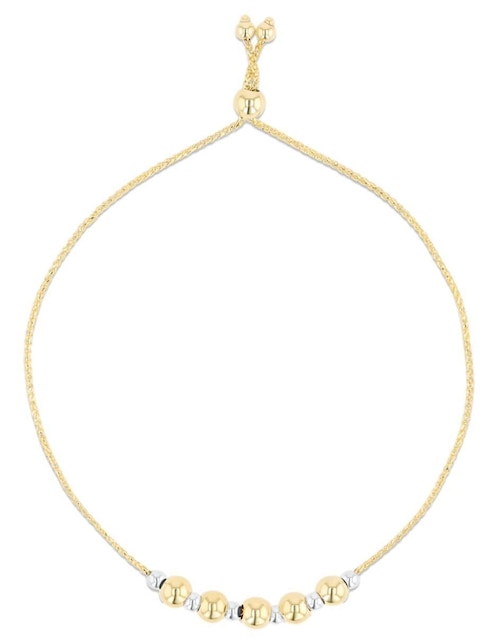 Pulsera Joyerias Bizzarro de oro amarillo 14 K con acabado brillante