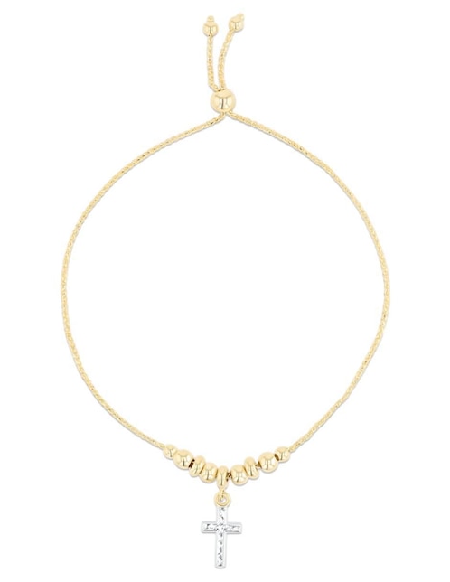 Pulsera Joyerias Bizzarro de oro amarillo 14 K con acabado brillante