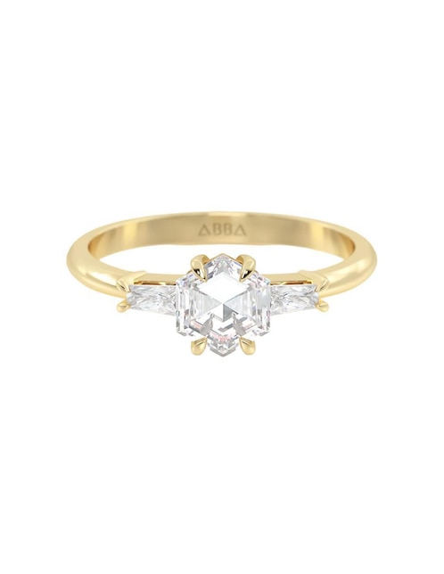 Anillo de compromiso de oro 14 k Anillo de compromiso de oro 14 k