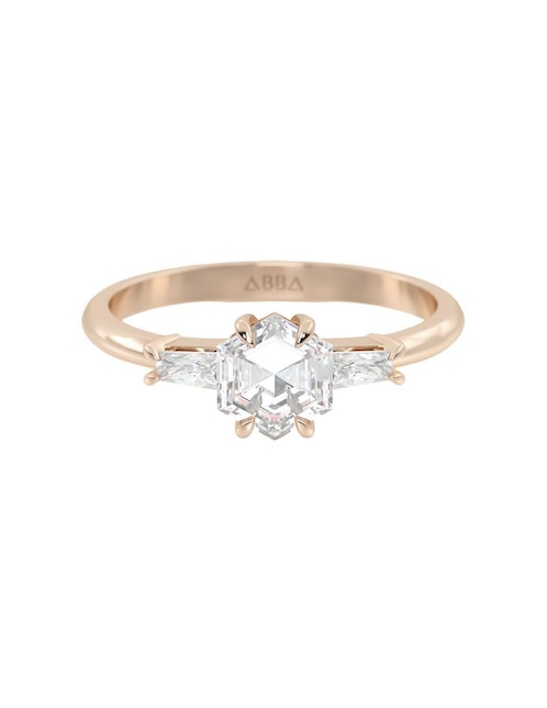 Anillo de compromiso de oro 14 k 1