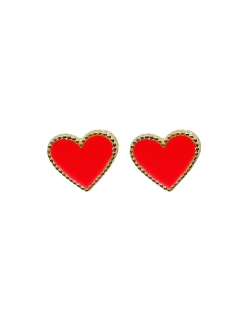 Broqueles "de (si aplica)" corazón no aplica mardia sin familia "de" oro 14 k "con acabado" texturizado sin gema