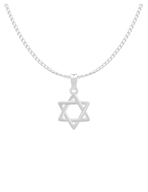 Collar con dije de estrella Clepsidra de plata P 925
