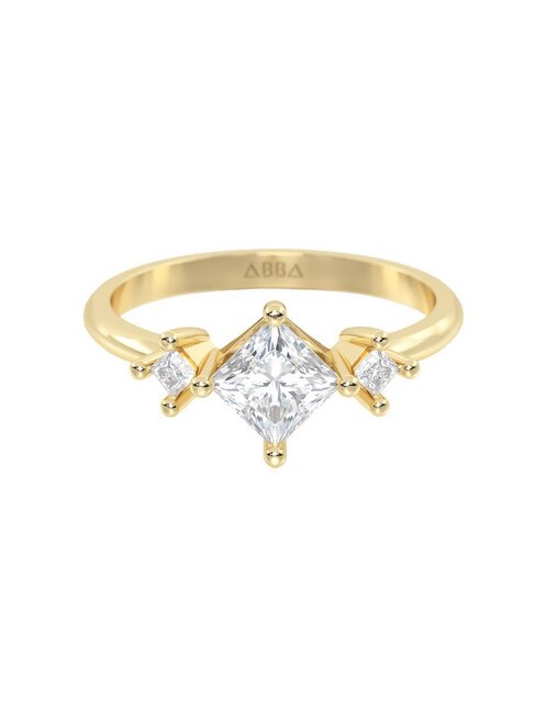 Anillo de compromiso de oro 10 k