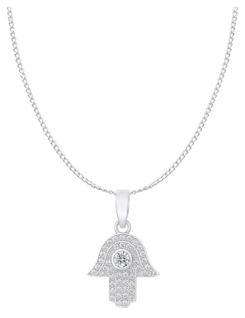 Collar con dije no aplica "de (si aplica)" mano clepsidra ninguna "de" plata p 925