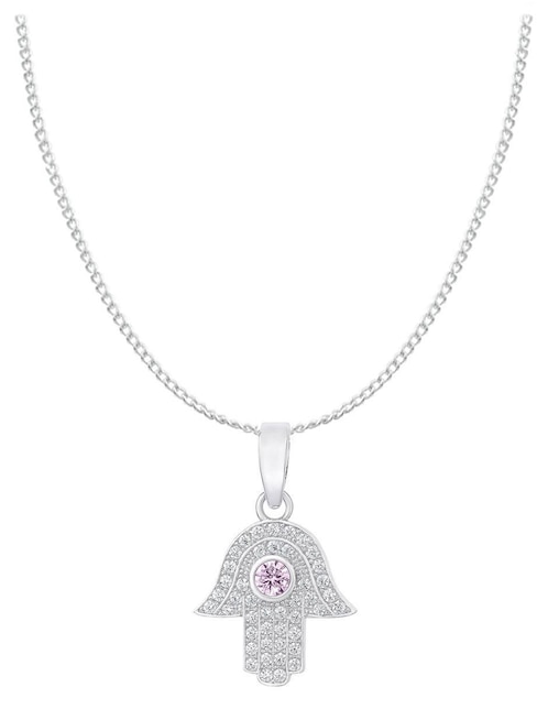 Collar con dije de mano de plata P 925 1