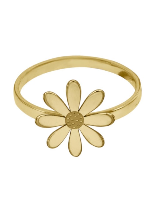 Anillo de flor Fianelli Margarita 14 k de oro brillante