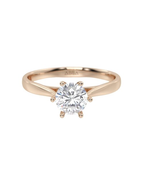 Anillo de compromiso de oro 14 k 1