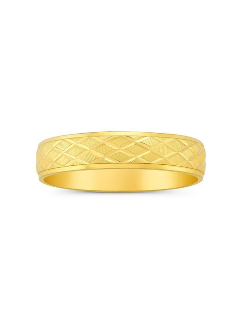 Anillo circular de oro pulido 1