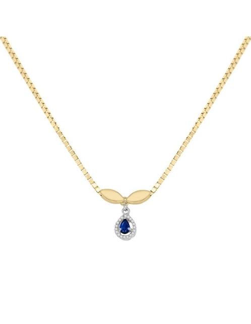 Gargantilla ovalada Fascinare Cristina de oro 14 K