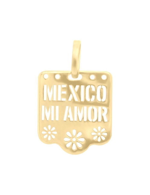 Dije de letrero amatl de oro 14 K 1