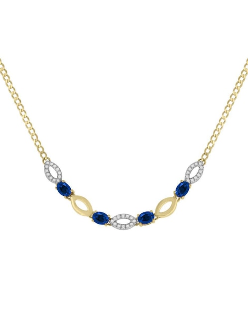 Gargantilla ovalada Fascinare Noa de oro 14 K