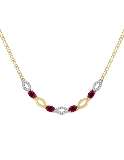 Gargantilla ovalada Fascinare Noa de oro 14 K