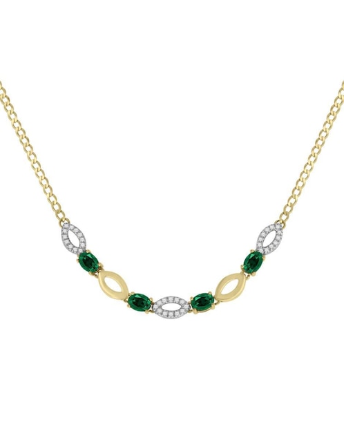 Gargantilla ovalada Fascinare Noa de oro 14 K