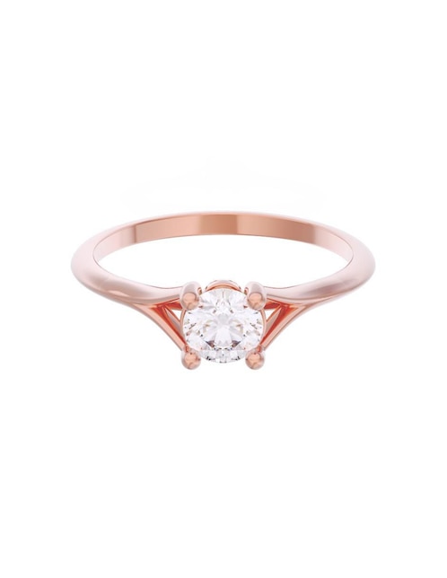 Anillo de compromiso de oro 14 k Eternidad 2025 1