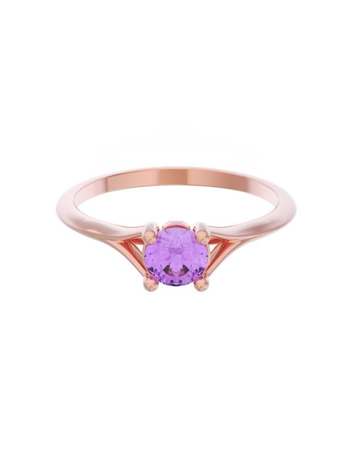 Anillo de compromiso de oro 14 k Eternidad 2025 1