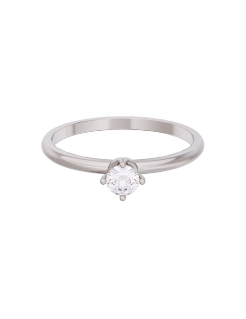 Anillo de compromiso de oro 14 k Eternidad 1